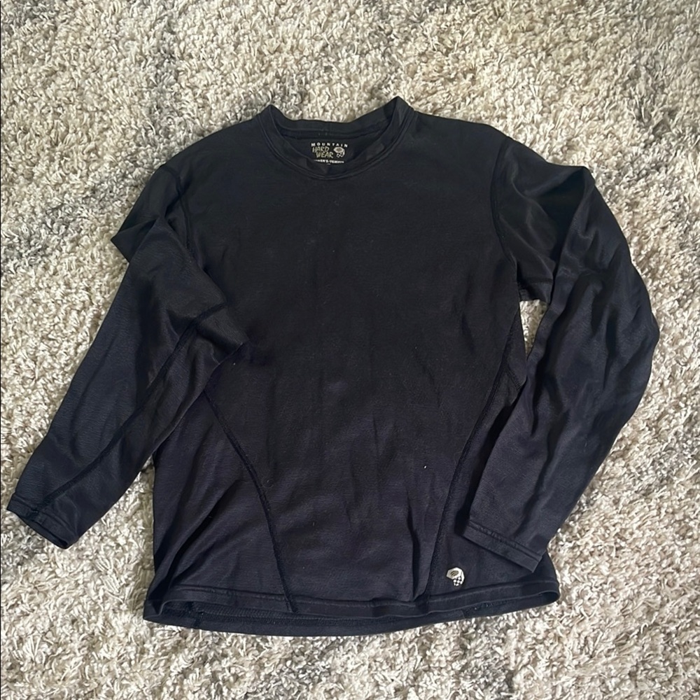 Mountain Hardwear‎ Black Long Sleeve Tee size small